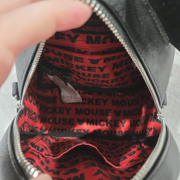 Loungefly Disney Mickey Mouse Convertible Backpack NWOT - Picture 7 of 8